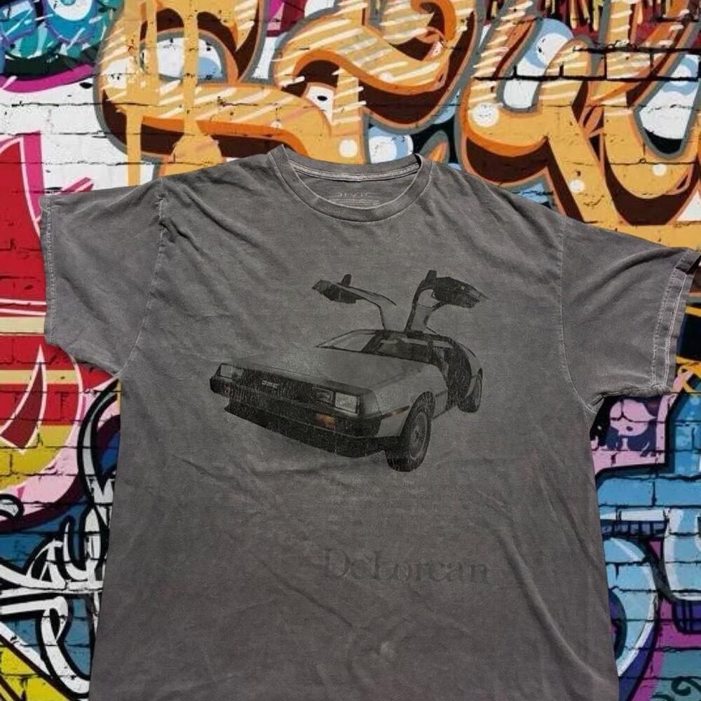 Unbranded Men's Grey and Blue T-shirt